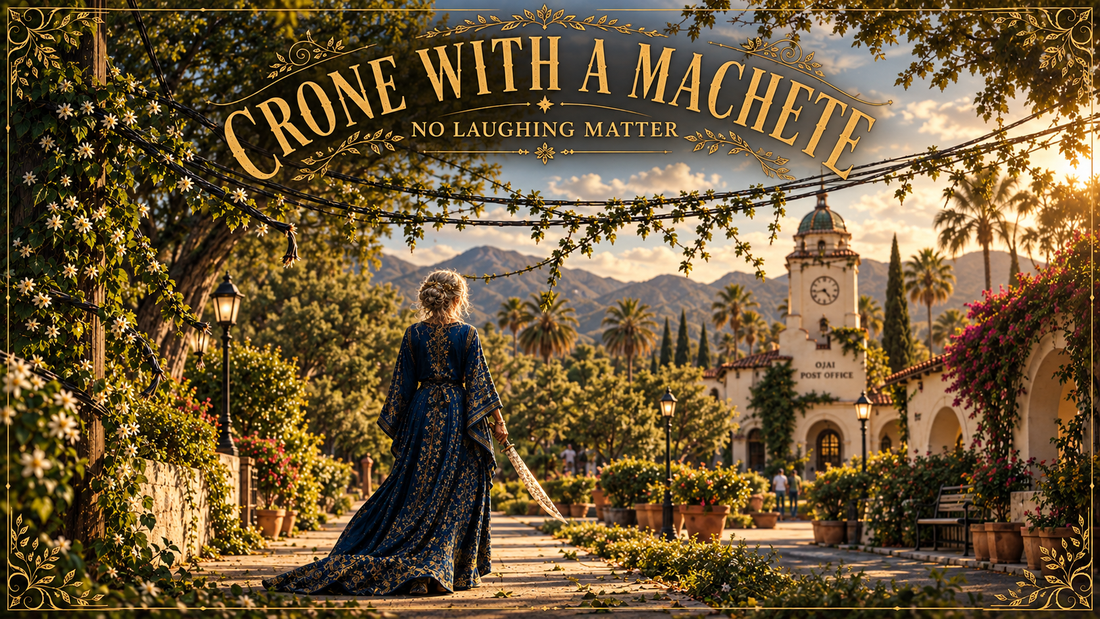 Crone with a Machete ~ No Laughing Matter ...or is it ?