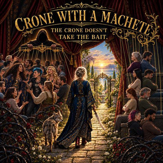 Crone with a Machete ~ Women, Can We Step Back and See the Attack?