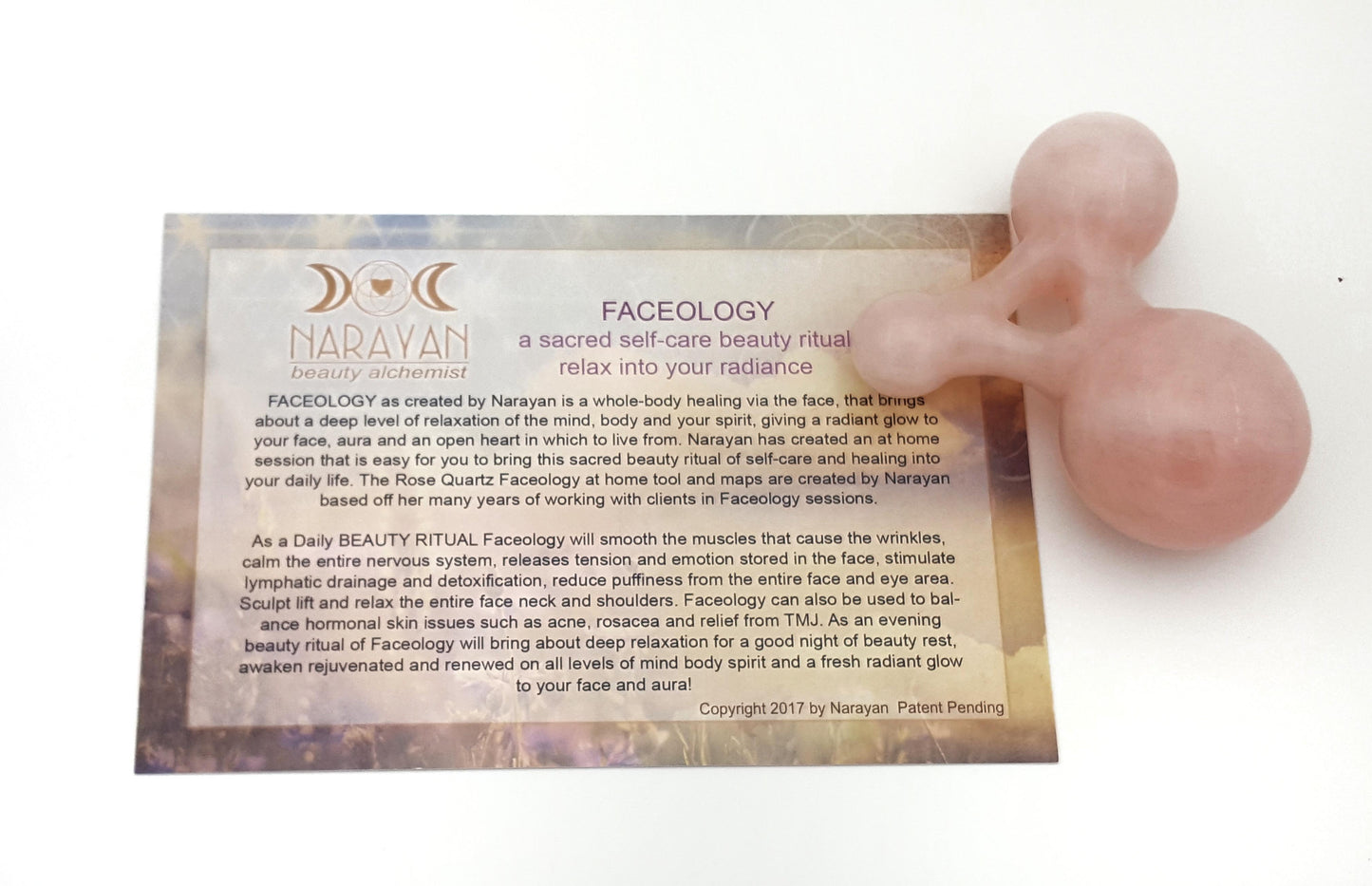 NARAYAN+OLOGY~ Rose Quartz Facial Tool & Maps